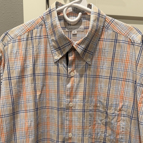 Alex Cannon Shirts Alex Cannon Mens Plaid Button Down Shirt